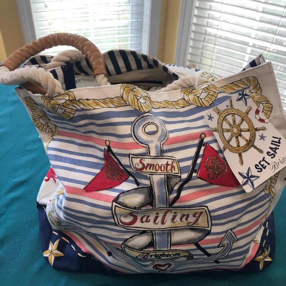 Brighton Sail into Summer tote bag NWT